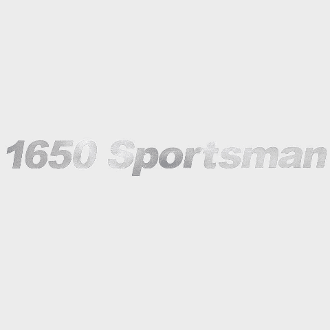 Crestliner Boat Decal 2100063 | 1650 Sportsman Metallic Pewter 2013