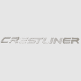 thumbnail image 1 of Crestliner Boat Decal Logo | Raised Gray Sticker, 1 of 2