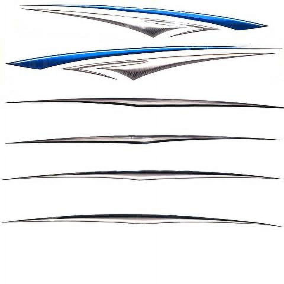 Crestliner Boat Graphic Decal Kit 2179887 Fishing Boat (Set of 6