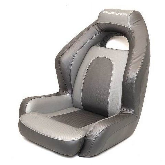 Crestliner Boat Helm Seat 2270531 | Springfield Ozark Bass Charcoal