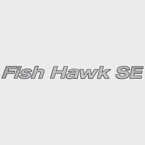 Crestliner Boat Model Decal 2319705 | Fish Hawk SE Silver Sticker
