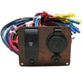 thumbnail image 1 of Crestliner Boat Rocker Switch Panel 2036728 | Woodgrain Plastic, 1 of 3