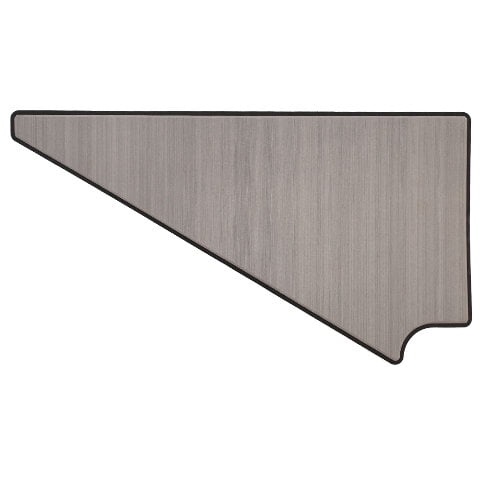 Crestliner Boat Side Corner Mat 2350079 | Gray Brushed Stick-It (STBD)