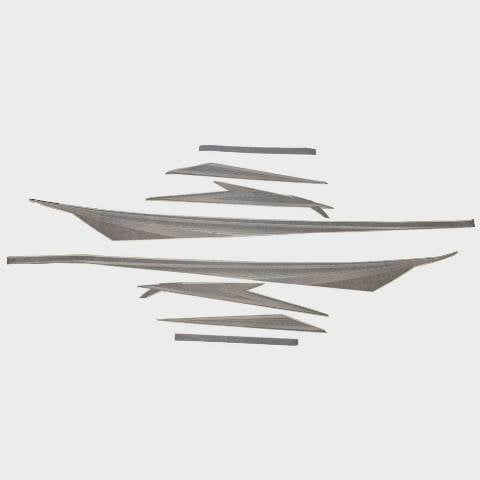 Crestliner Boat Side Decal 2201447| Raptor (Set of 8)
