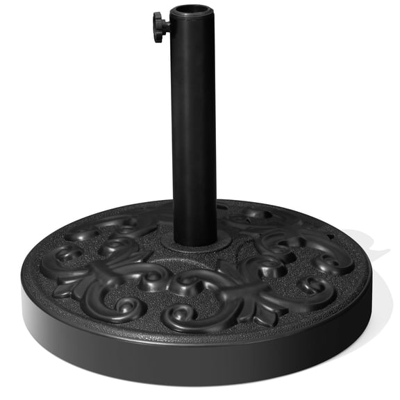 Crestlive 45 lbs Heavy Duty Concrete Umbrella Base, Fits 7-10 FT Outdoor Market Umbrellas