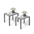 thumbnail image 1 of Crestlive Products 2-Pack Outdoor Side Table, 18" x 13.7" Aluminum Rectangular Patio End Table, All-Weather, Gray, 1 of 5