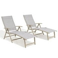 thumbnail image 1 of Crestlive Products 2PCS White Outdoor Lounge Chairs Aluminum Folding Adjustable Chaise, 1 of 8