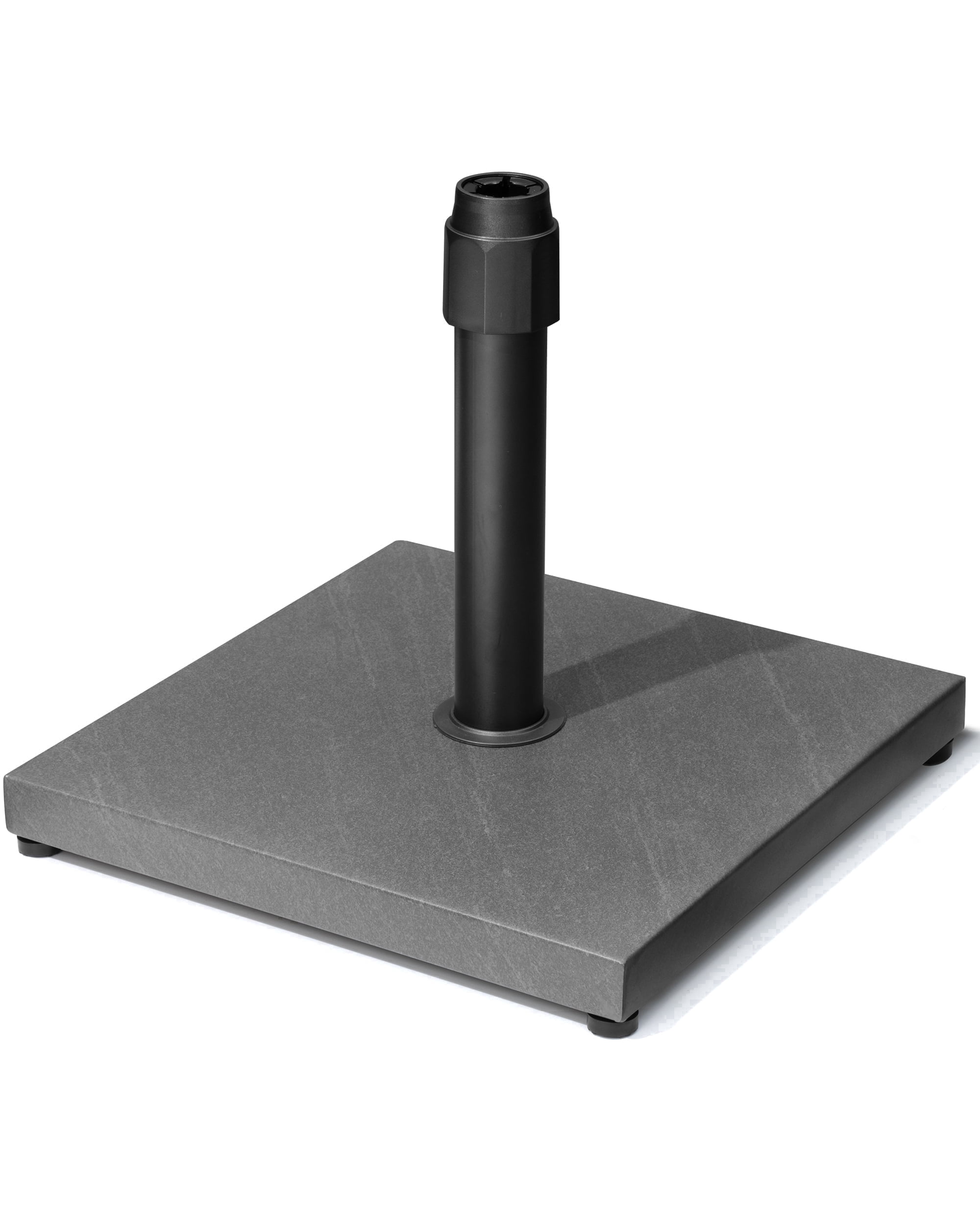Crestlive Products 45lbs Pre-filled Concrete Umbrella Base, Heavy Duty Wind-Resistant, Fits 6-12ft Market Umbrella, Grey