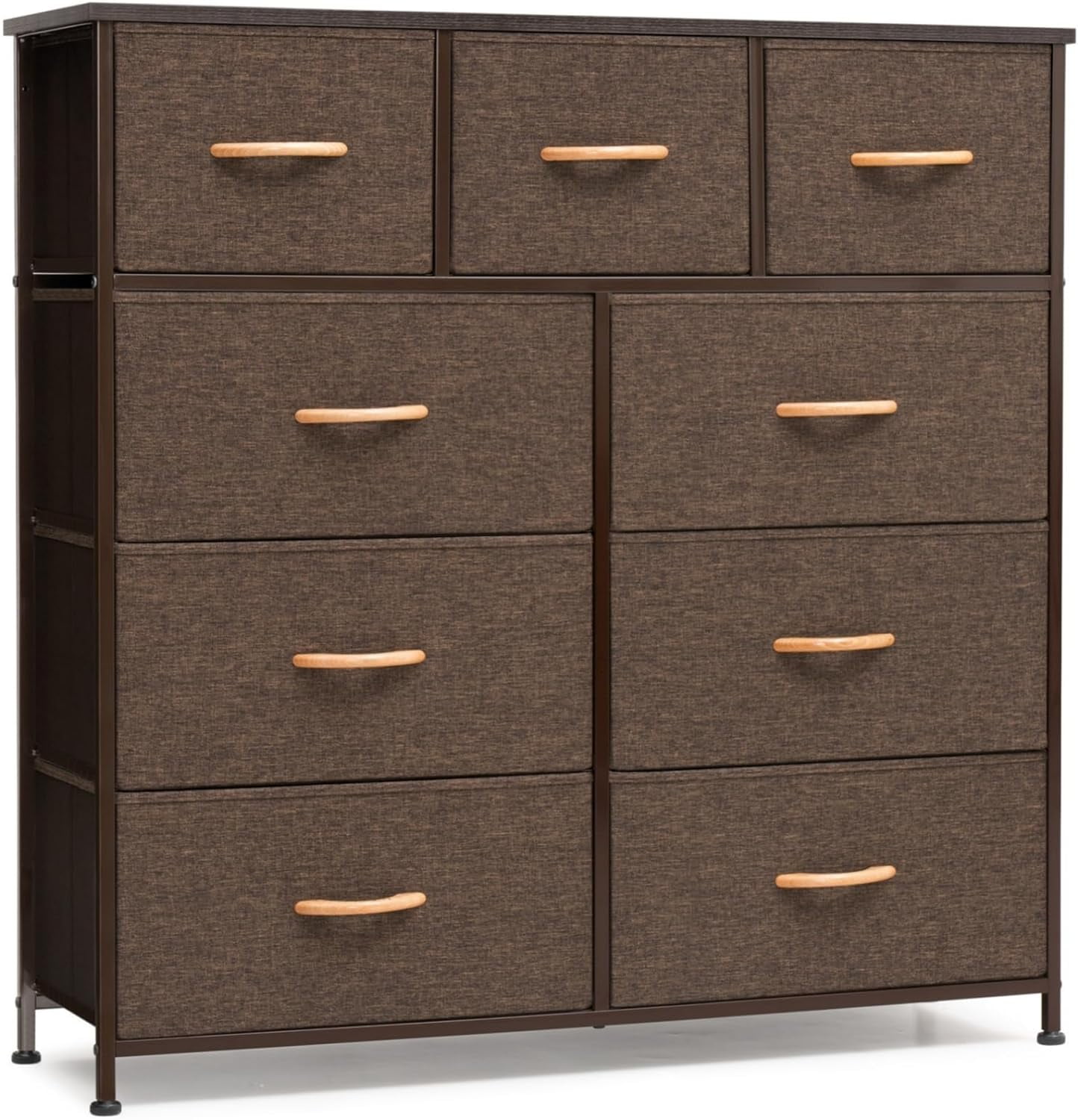Crestlive Products 9-Drawer Extra Wide Fabric Dresser Clothes Storage ...