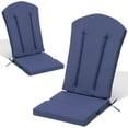 thumbnail image 1 of Crestlive Products Adirondack Chair Cushions Set of 2 Outdoor Rocking Chair Cushions Water Resistant 50x20x2.4 Inch High Back Patio Replacement Cushions, Sky, 1 of 8