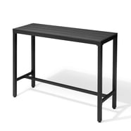 Pemberly Row Modern 48-inch Iron Console Table for Entryway in Black ...