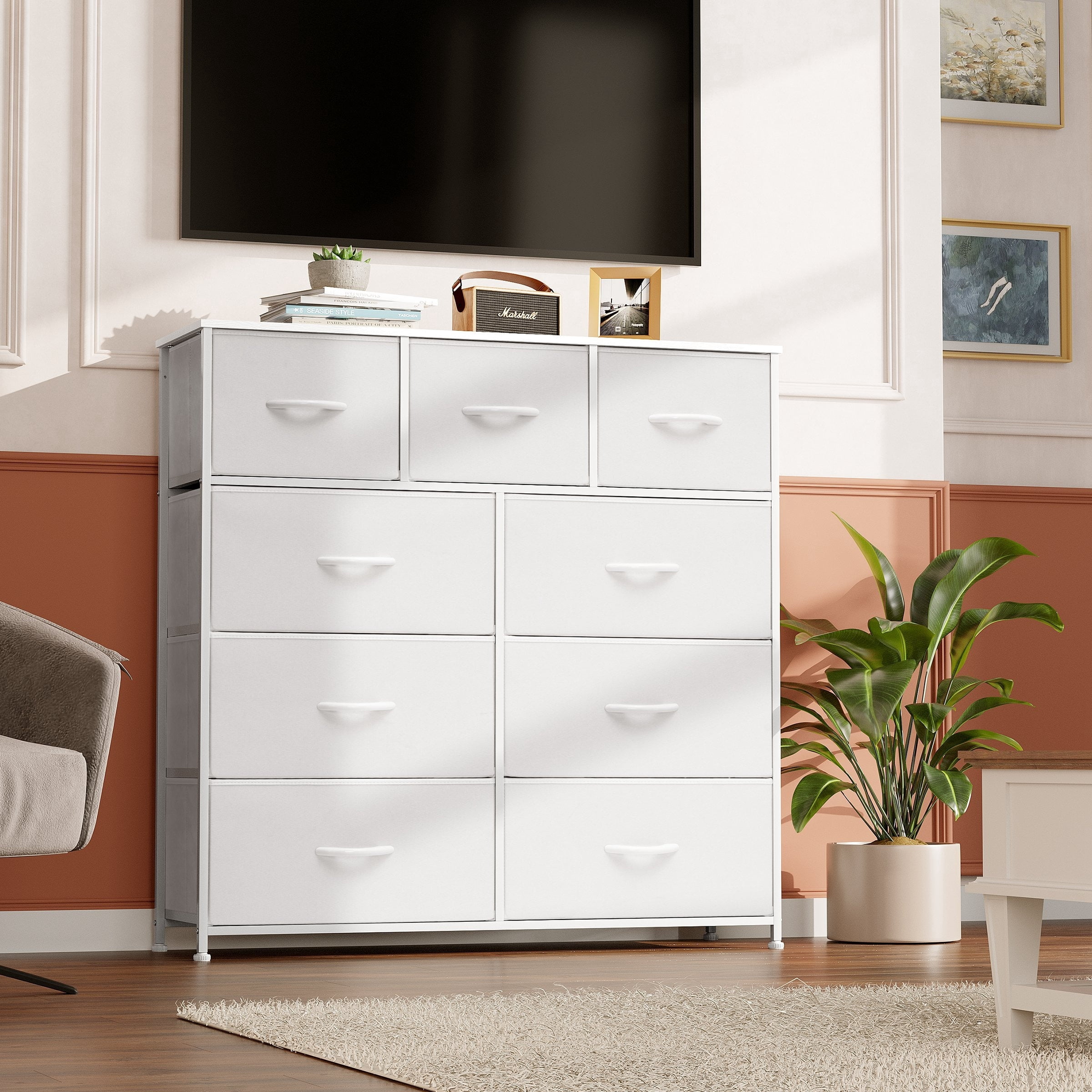 Crestlive Products Home Extra Wide Closet Dresser Storage Tower ...