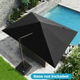 thumbnail image 1 of Crestlive Products Luxury Outdoor Shade Canopy Patio Cantilever Offset Umbrella with 360-degree Rotation Black, 1 of 5