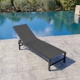 thumbnail image 1 of Crestlive Products Outdoor Chaise Lounge Chair, 5-Position Adjustable Patio Recliner, Outdoor Lounge Furniture Perfect for Patio, Beach, Yard, Pool, Black, 1 of 7