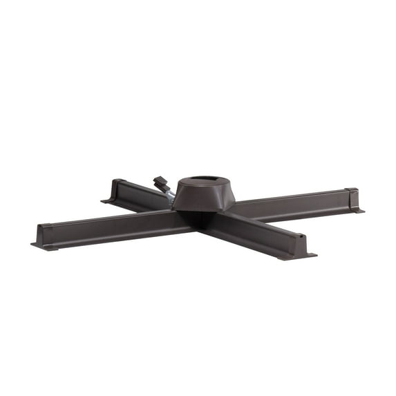 Crestlive Products Outdoor Double Top Square 10 FT Offset Cantilever Hanging Patio Umbrella Tan