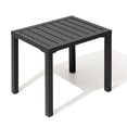 thumbnail image 1 of Crestlive Products Outdoor Side Table, 18" x 13.7" Aluminum Rectangular Patio Small End Table, All-Weather Patio End Table, Black, 1 of 5