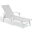 thumbnail image 1 of Crestlive Products Outdoor White Lounge Chair Aluminum Adjustable Recliner Chaise, 1 of 8