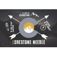 thumbnail image 1 of Crestone Needle, Colorado Infographic, The Fourteeners (16x24 Giclee Gallery Art Print, Vivid Textured Wall Decor), 1 of 3