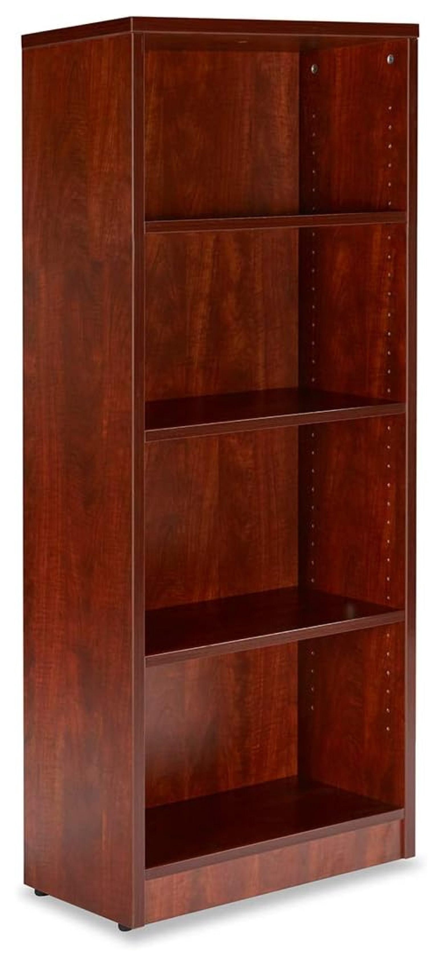 Crestora 4 Shelf Wood Bookcase Freestanding Display Shelf Adjustable ...