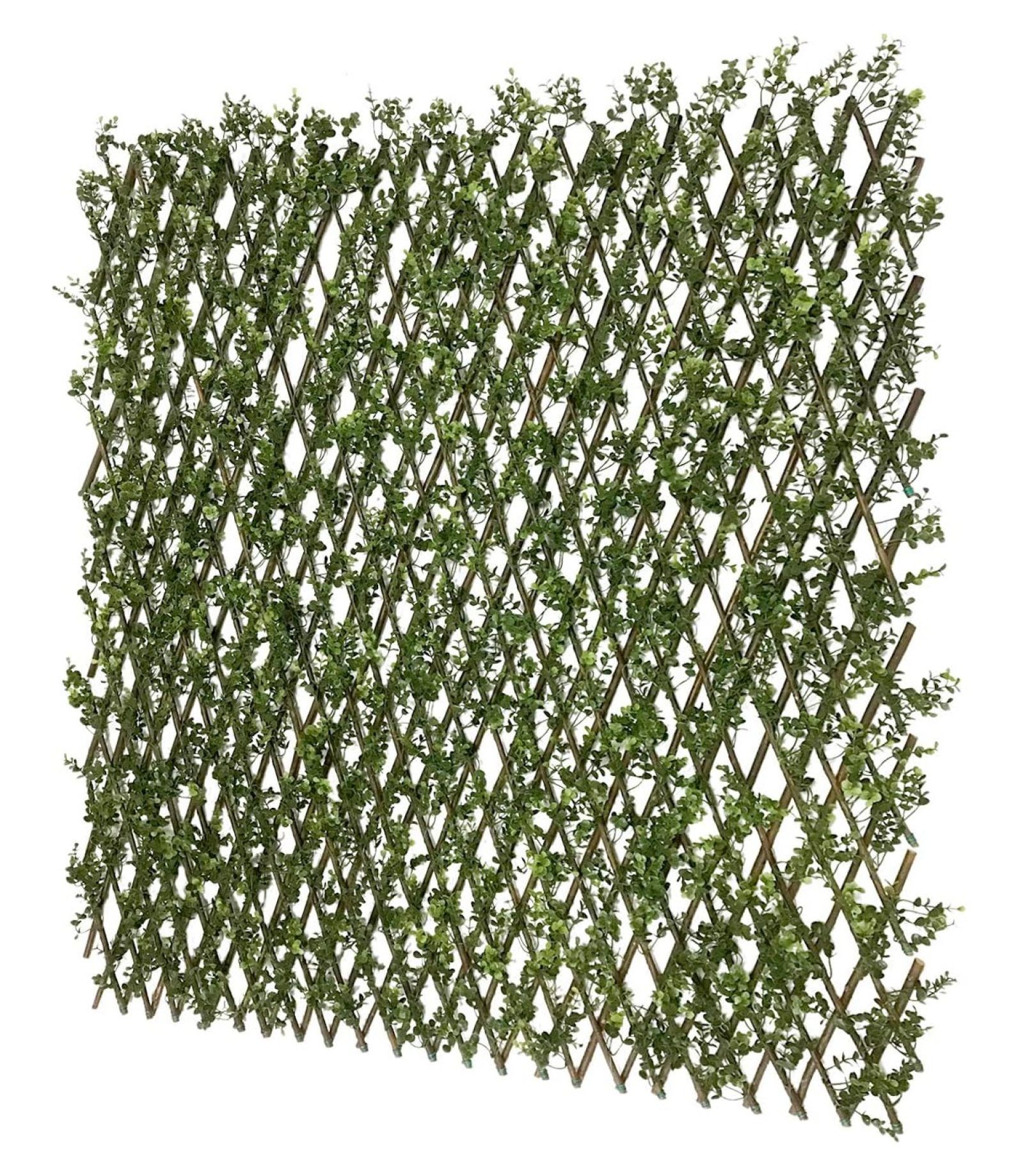 Crestora Expandable Faux Privacy Fence Screen, 6Pcs Expandable Greenery Wall Grass Panels