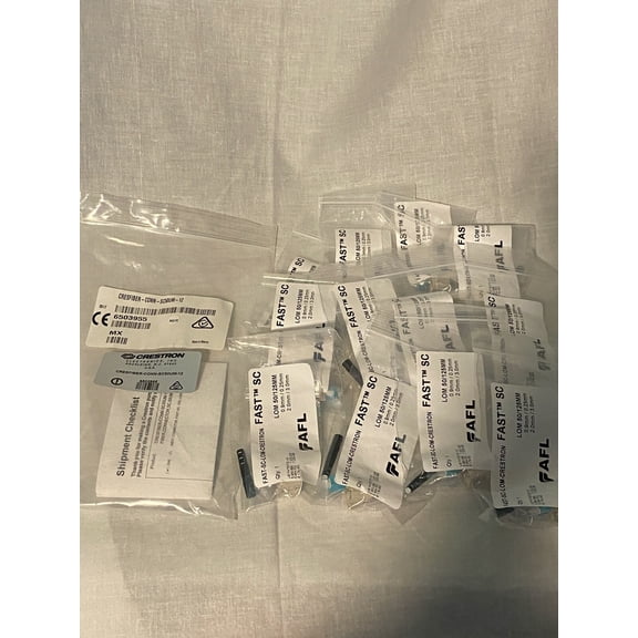 Crestron Connectors for CresFiber 8G Multimode Fiber Optic Cable, SC 50m 12pk