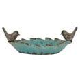 thumbnail image 1 of Crestview Collection CVTRA363 Bird Leaf Platter, Antique Blue Ceramic Finish, 18.5 x 11 x 6 in., 1 of 1