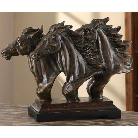 Crestview Collection 23 x 7.5 x 17.5 in. Running Free Statue Figurine