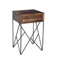 thumbnail image 1 of Crestview Bengal Manor Acacia Wood and Metal 1 Drawer Accent Table CVFNR720, 1 of 5