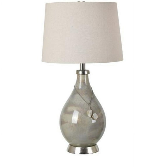 Crestview Collection CVIDZA033 27 in. Claire Table Lamp with Crystal Accents