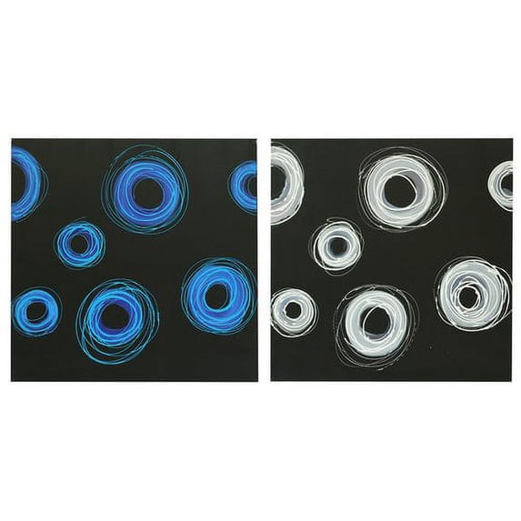 Crestview Collection Circle Duo 2 Piece Painting Print on Canvas Set