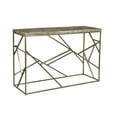 thumbnail image 1 of Crestview Collection CVFNR684 Bengal Manor Burnished Ebony Mango Wood with Crazy Cut Iron Aged Gold Rectangle Console Table, Gold & Black, 1 of 4