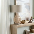thumbnail image 1 of Crestview Collection Jayce 3-Way Rattan Table Lamp with Oat Linen Lamp Shade, 1 of 5