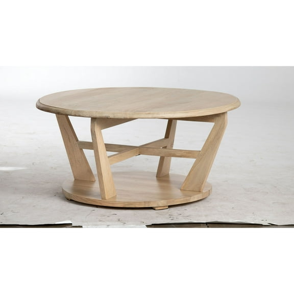 Crestview Collection Roswell Mango Wood Cocktail Table, Natural