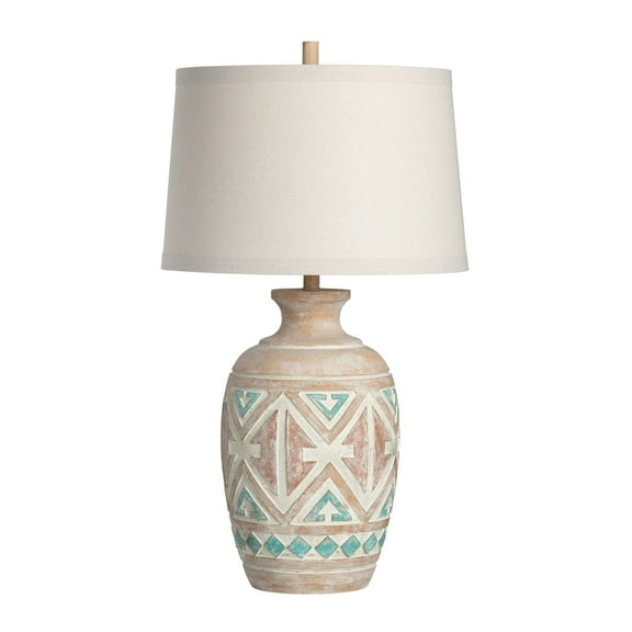Crestview Collection Santa Fe Resin 32.5" Table Lamp - 18"x18"x32.5"