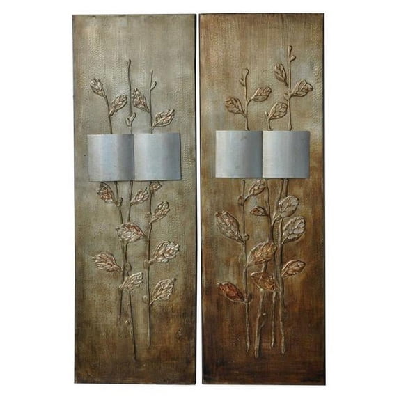 Crestview Collection Staver I and II Graphic Art on Canvas Set (Set of 2)