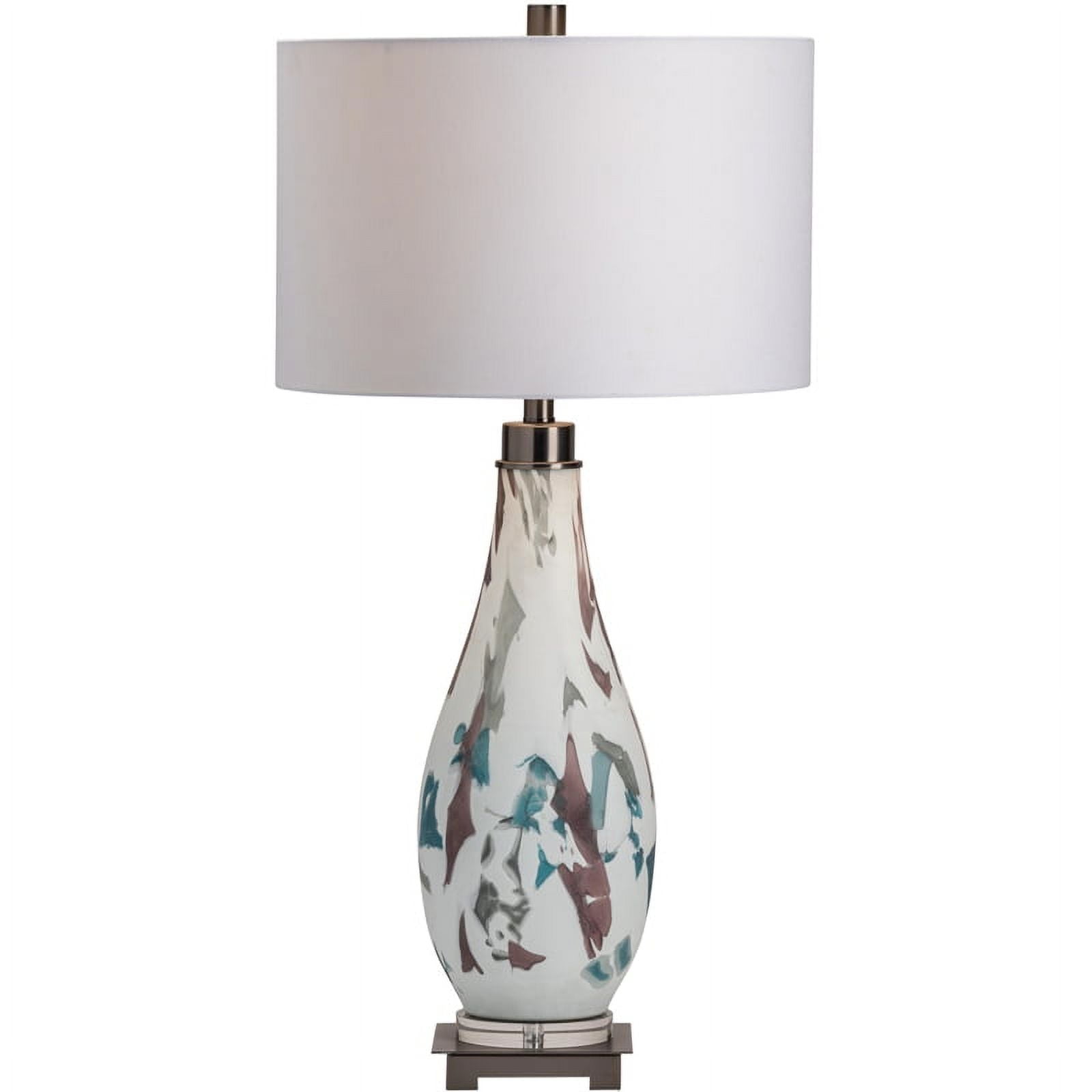 Crestview Collection Tallulah Glass Table Lamp Glass Multi-Color ...