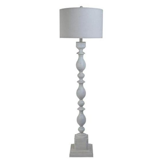 Crestview Collection  Wood Post Floor Lamp