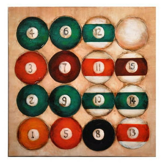 Crestview Solids Or Stripes Wall Decor-Canvas In Wood Finish CVTOP1403