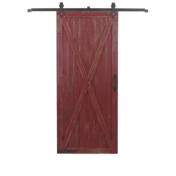 Crestview Wood Wall Decor In Red Finish CVTWA1457