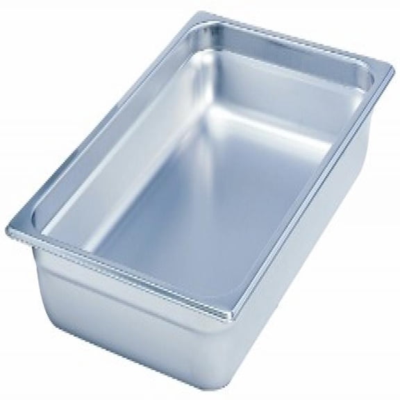 Crestware Commercial, 4162, Steamtable Pan, Stainless Steel, SAF-T-STAK, Sixth x 2.5" Inch Pan