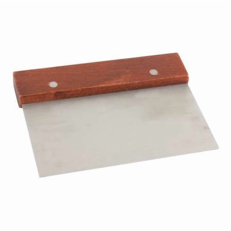 Dough Scraper,Steel/Wood,6-1/2 In WHDS63