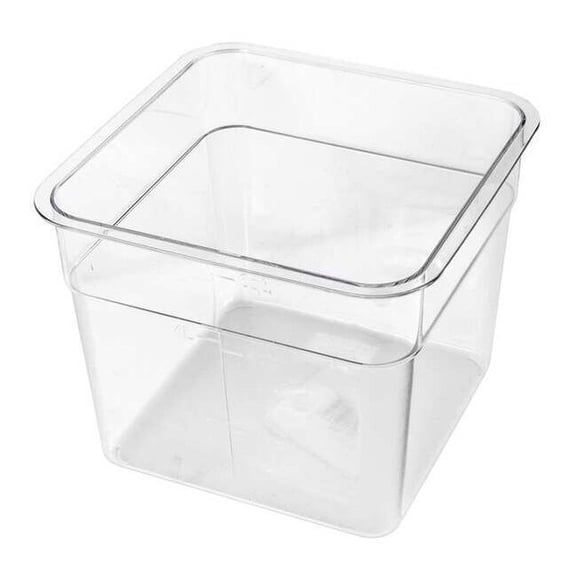 Crestware Stackable Food Storage Container, Clear, Polycarbonate SQC2
