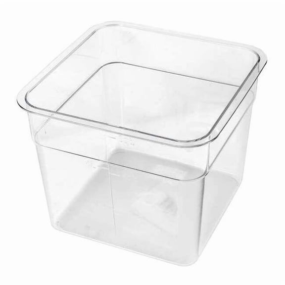 Crestware Stackable Food Storage Container, Clear, Polycarbonate SQC2