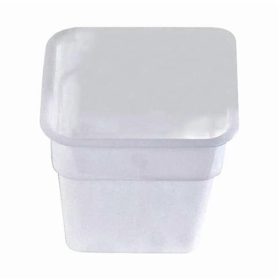 Crestware Stackable Food Storage Container, White, Polyethylene SQW8