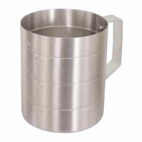 Crestware Measuring Cup,Aluminum,1/2 qt. Dry MEA05D