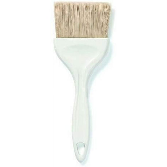 Crestware PBF40 4-Inch Flat Pastry Brush, 4" Wide, Silver