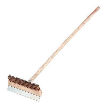 Crestware Pizza Oven Brush, 40 in, Brass, Wood