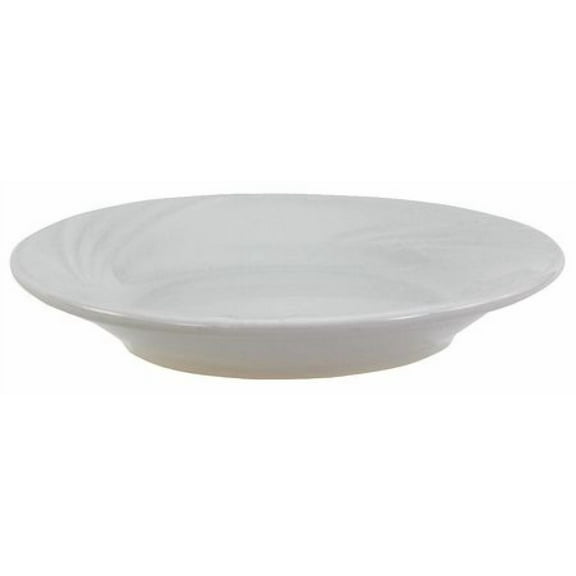 Crestware Plate,7-1/4 In.,Bright White,PK36 FR43