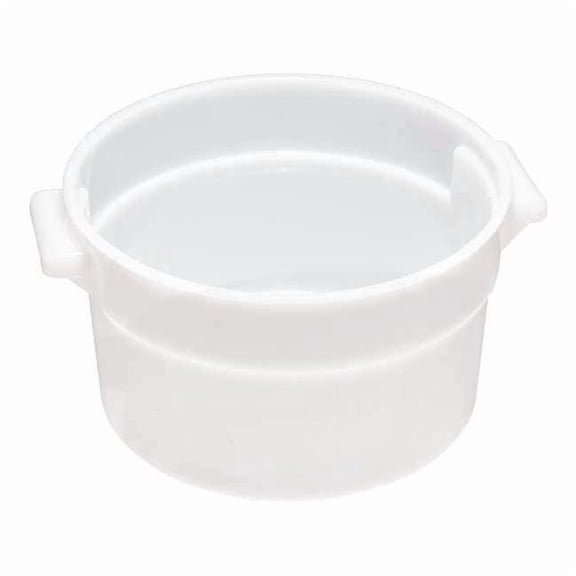 Crestware Stackable Round Container, White, Polyethylene RCW2