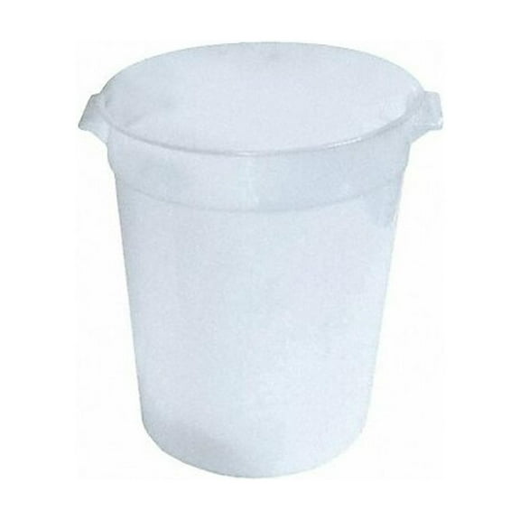 Crestware Round Storage Container,White,18 qt. RCW18